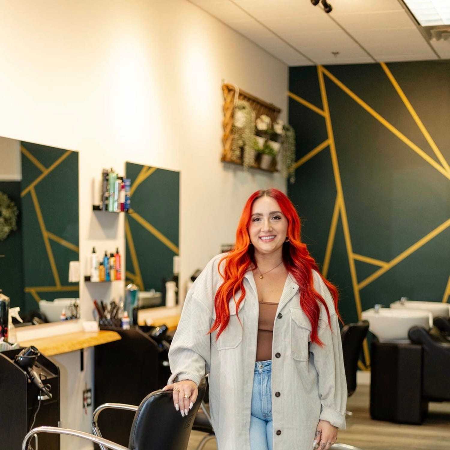 Portrait of Taylor N., a professional stylist at CARMA salon & spa, showcasing their expertise and style.